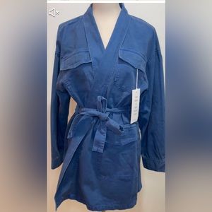 Boyish The Joaquin Kimono Blue Jacket Dress S NWT